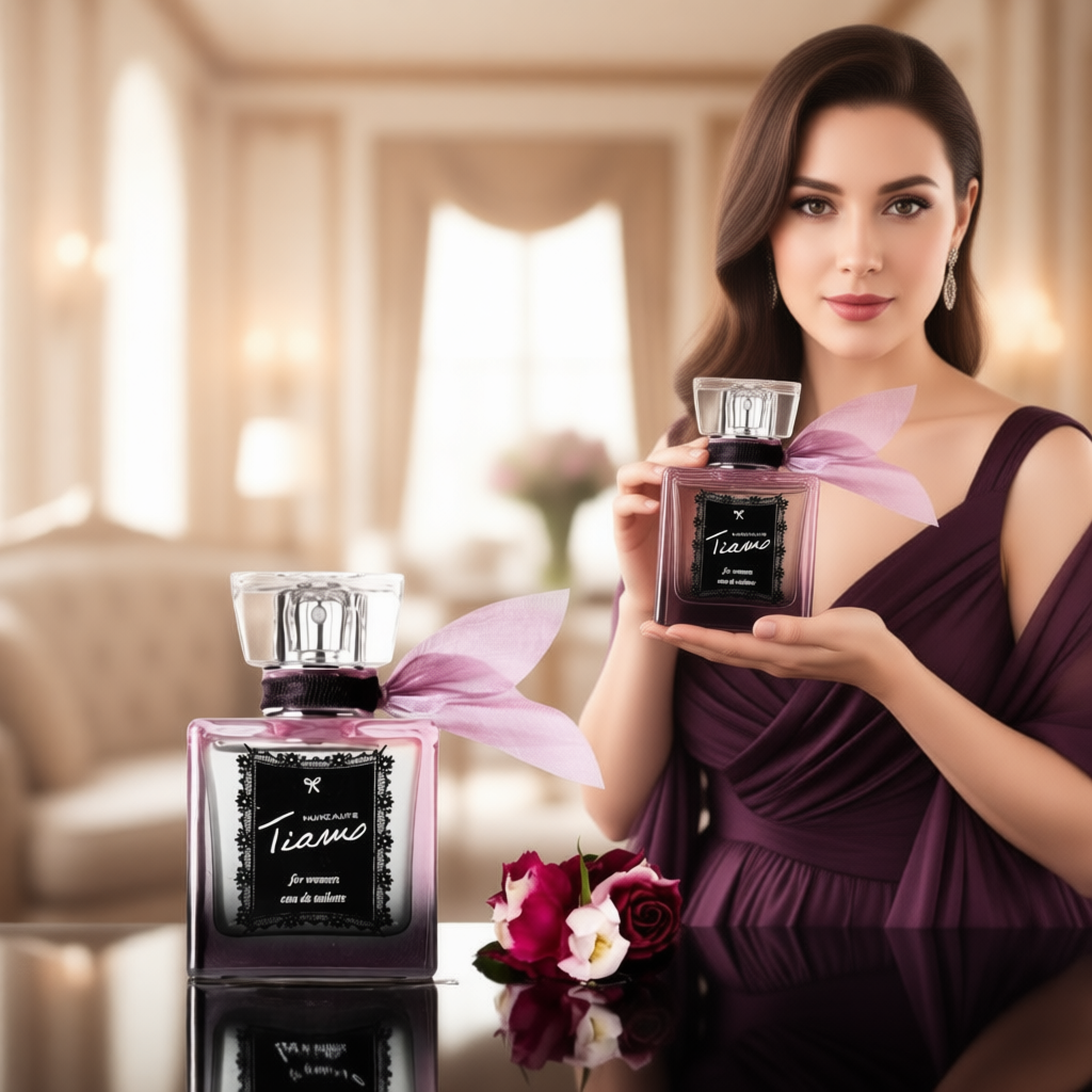 Huncalife Tiamo Kadın Parfümü 50ml – Kalıcı Kadın Parfüm, Günlük & Özel Günler İçin, EDT, Şık Koku, Uzun Süre Kalıcı, Orijinal