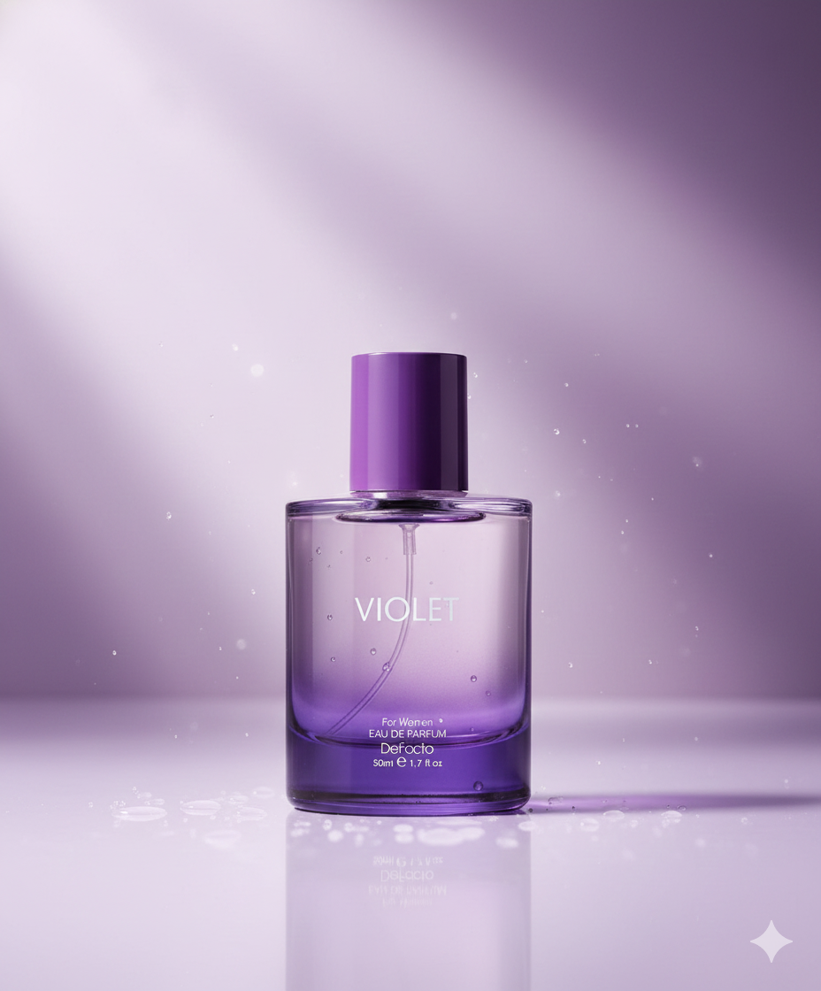 Defacto Violet Aromatik Kadın Parfüm 50 ml – Kalıcı, Ferah ve Şık Günlük Kullanım Parfümü