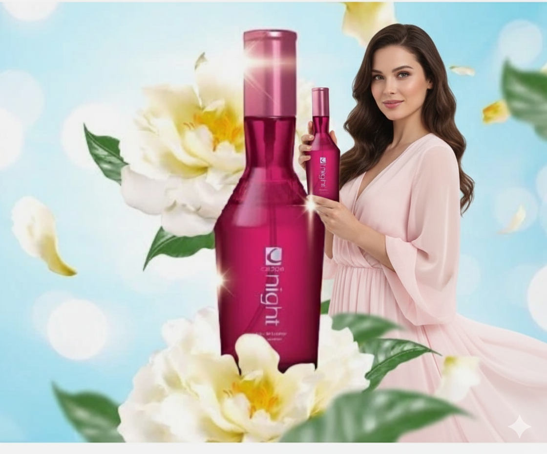 Caldion Night Kadın Parfümü EDT 100 ml-Kalıcı, Etkileyici, Gece Kullanımına Özel Ferah Çiçeksi Koku