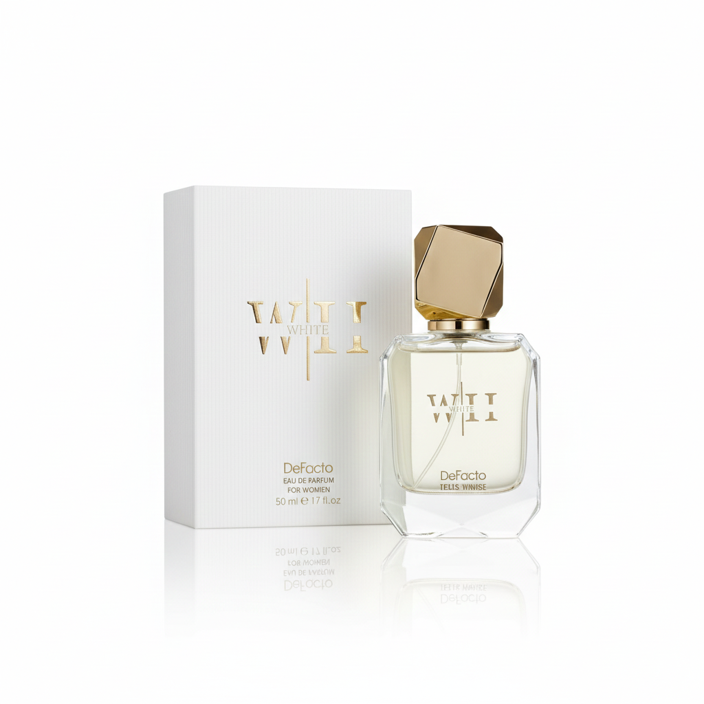 Defacto White For Women 50 ml – Çiçeksi Meyvemsi Kadın Parfüm – Ferah ve Kalıcı Koku