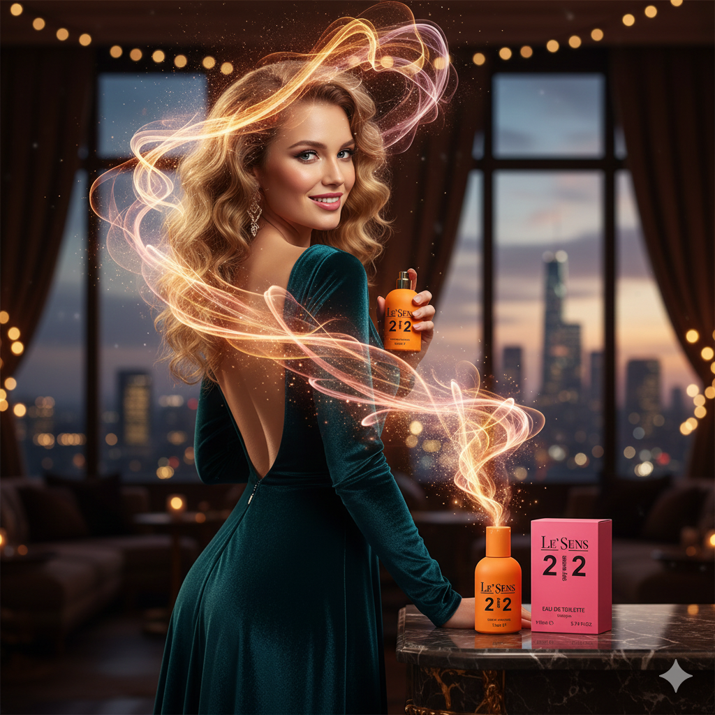 LE'SENS Sexy 212 Women Cologne EDT 110Ml Kadın Parfüm | Kalıcı, Çiçeksi, Meyvemsi Koku