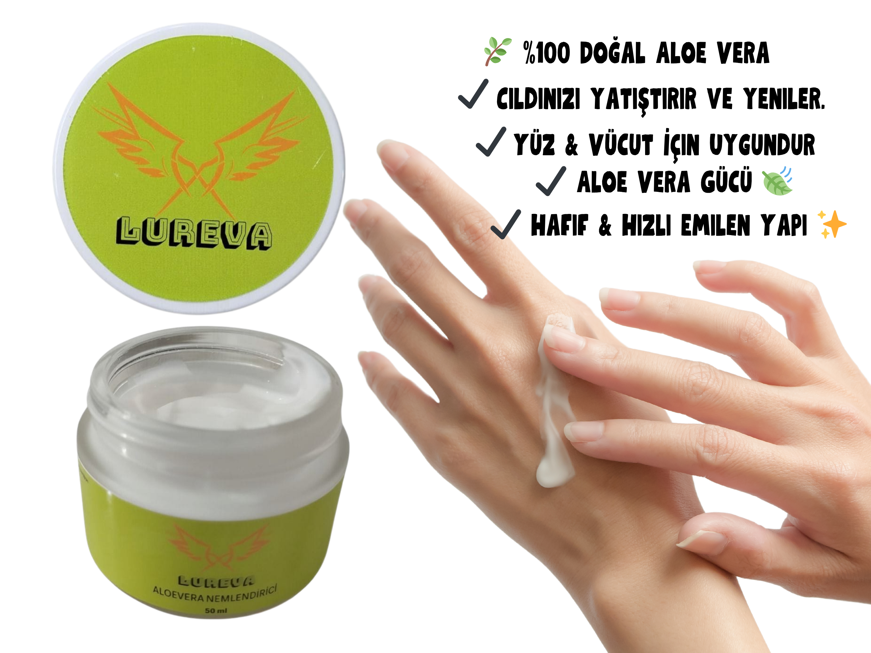 LUREVA Aloe Vera Nemlendirici Krem