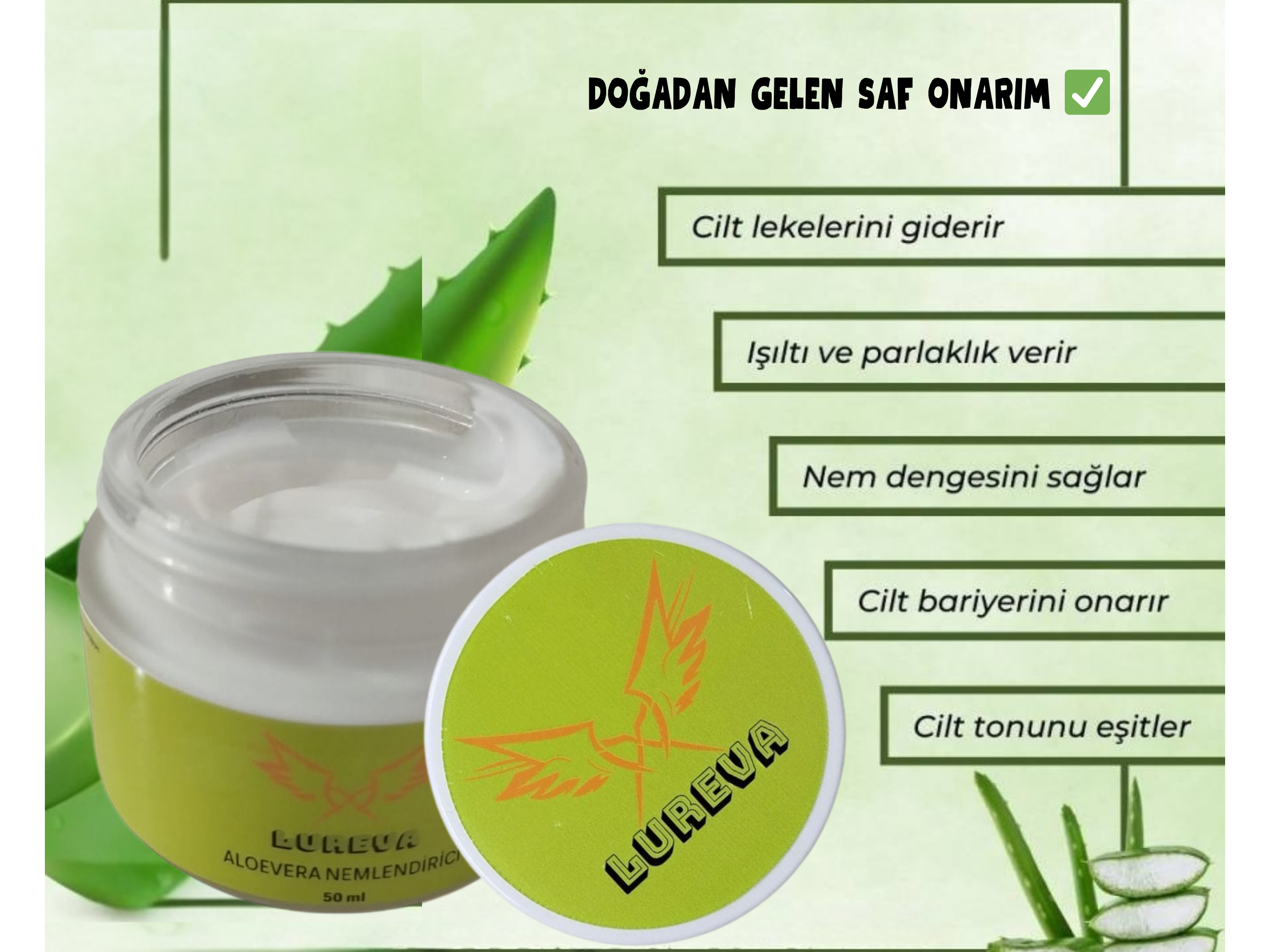 LUREVA Aloe Vera Nemlendirici Krem